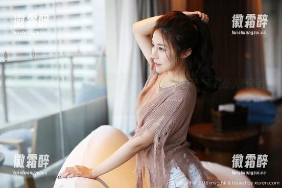 美媛馆 - Angela小热巴来袭，黑色套图更新，真是让人想不红都难！